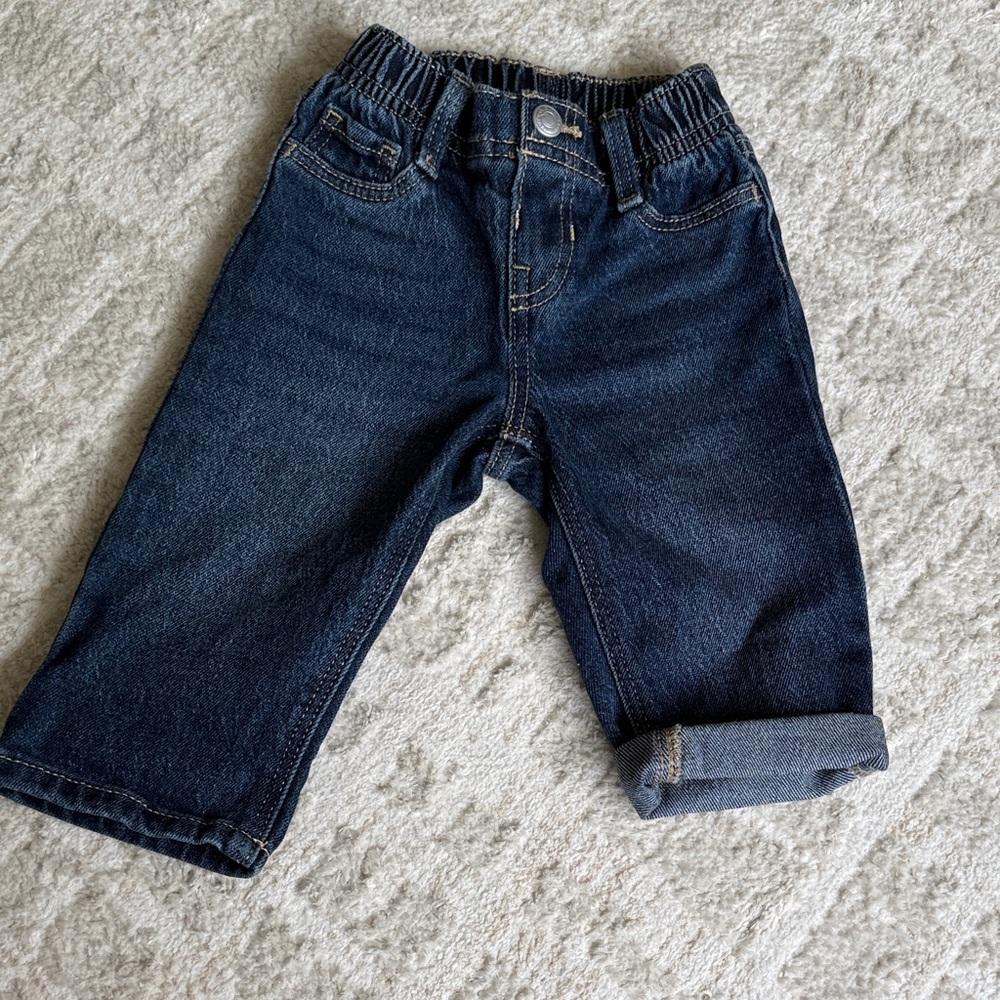 Old Navy Dark Blue Pull-On Denim Jeans for Kids